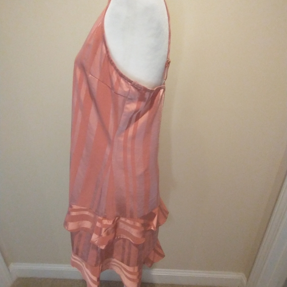 Pinch Striped Midi Dress in Shimmery Peach Tones - Picture 4 of 8